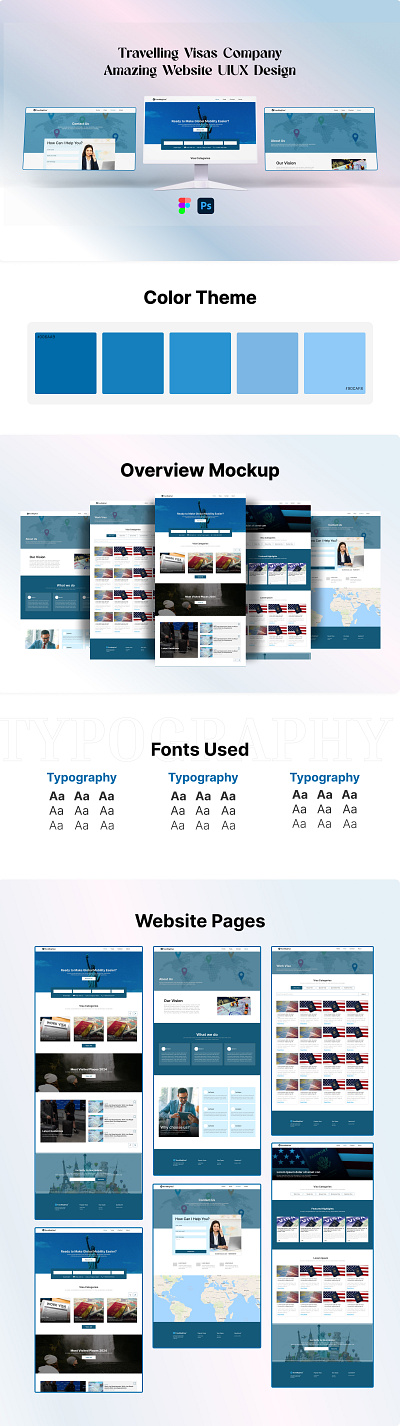 Travelling agent website design | Online booking website design book a trip e visa figma modern design online booking travel travel visa travelling visas uiux visa process web design website design