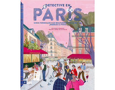 Detective in Paris X Iratxe López de Munáin books landmarks naive narrative painterly publishing