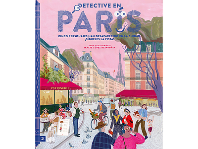 Detective in Paris X Iratxe López de Munáin books landmarks naive narrative painterly publishing