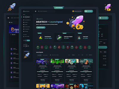 Web3 Launchpad Dashboard Design design landing page landingpage launchpad launchpad dashboard web design web3 launchpad web3 launchpad dashboard web3 launchpad dashboard design web3 launchpad landing page web3 launchpad website design webdesign website website design