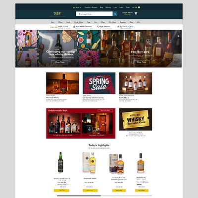 Whiskey Exchange Website 3d animation branding graphic design logo motion graphics ui