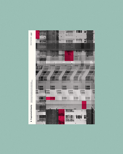 Fragmented urbanity poster