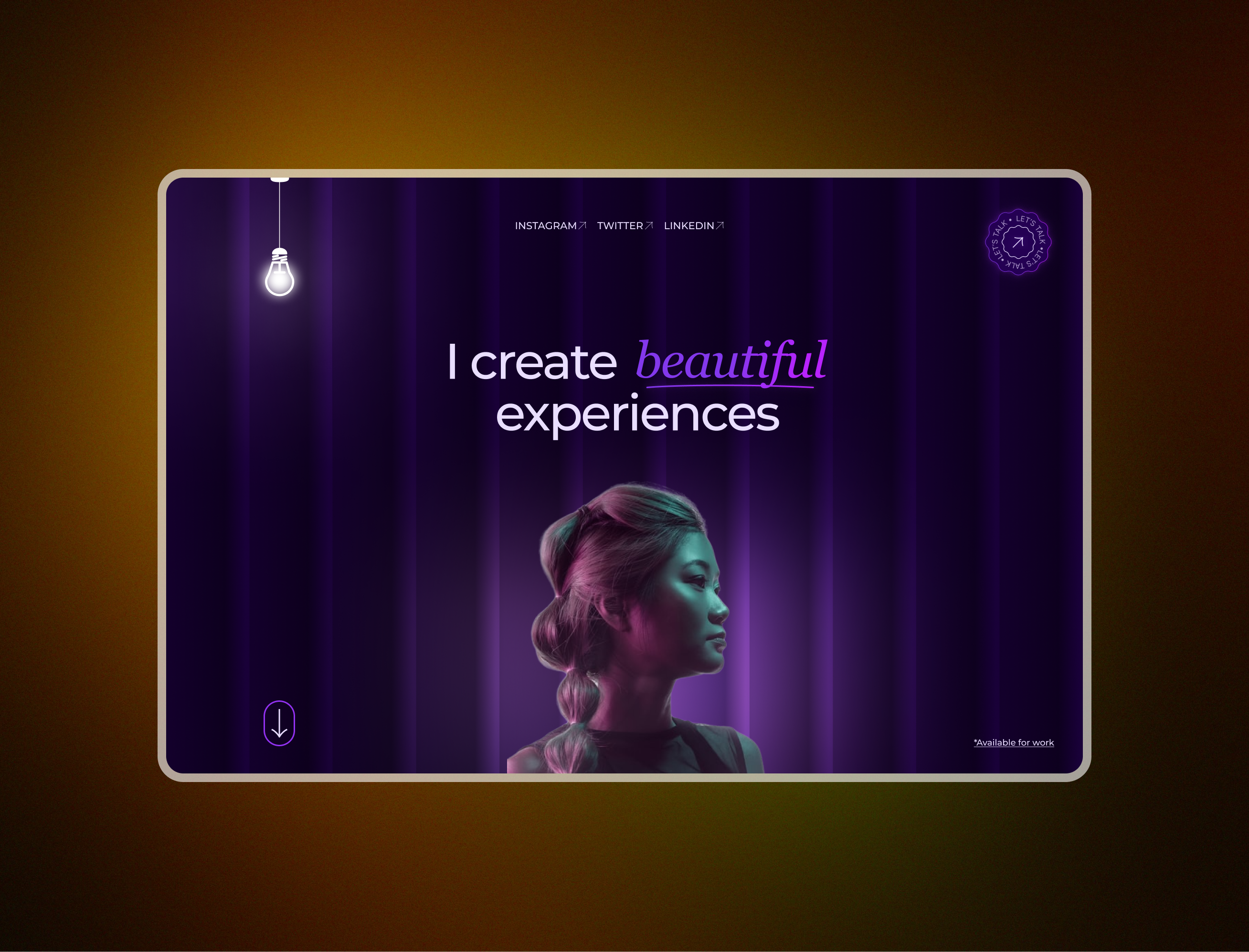 Freelancer landing page branding branding page contact me page freelancer landing page freelancer website glassmorphism landing page modern landing page neo morphism neon website portfolio design portfolio website responsive website ui ux design web design web ui website mockup