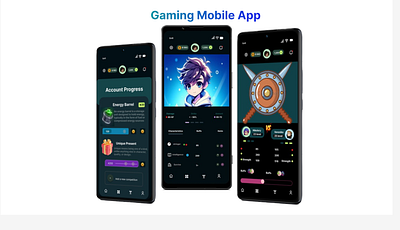 Gaming mobile app 3d design figma graphic design mobil mobile app ui ux