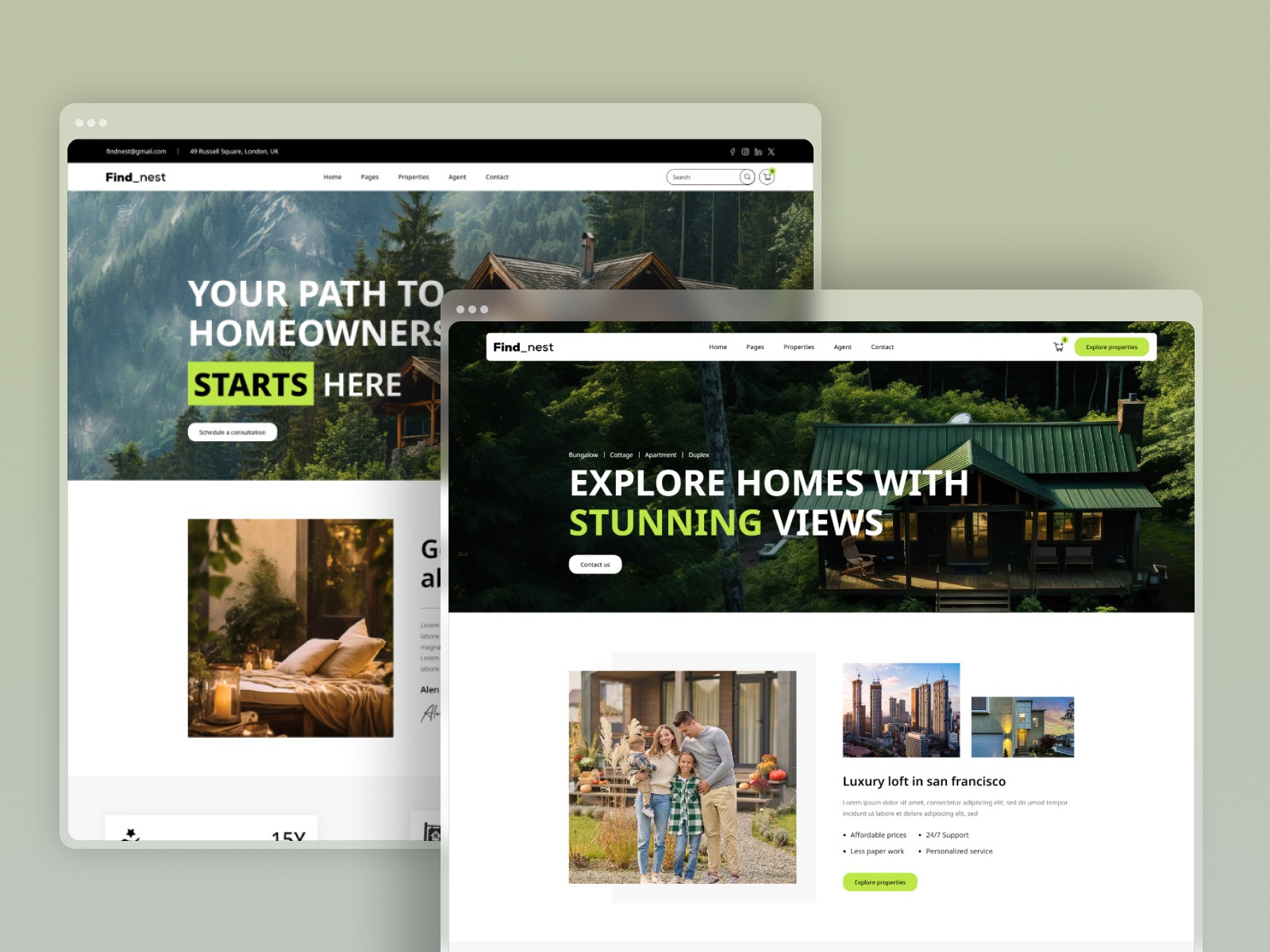 Findnest – Webflow Template for Real Estate housing market luxury homes modern design online listings property details property listing property search property showcase real estate real estate agent real estate business real estate sales real estate website residential properties responsive uiux web design web development web flow website webflow template