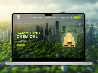 Industry website | Corporate Website Design branding desktop homepage graphic design green green website home design landingpage trend website ui website design website trends | corporate website design