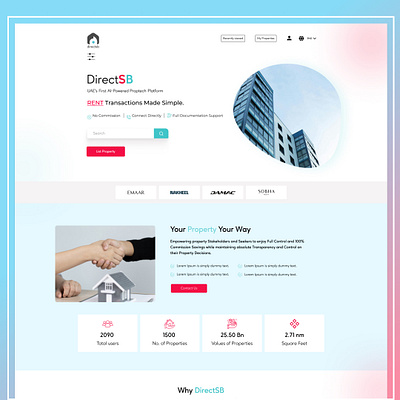 Direct SB website 3d animation branding graphic design logo motion graphics ui