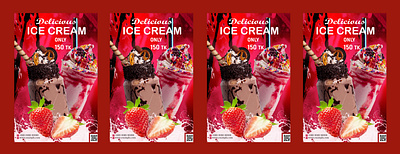 Food (Ice Creem) Poster Design ice cream