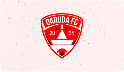 Garuda FC Logo Design Team branding desain football footballclub footballteam graphic design icon logo logodesign red