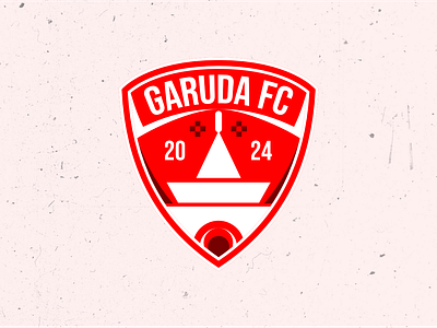 Garuda FC Logo Design Team branding desain football footballclub footballteam graphic design icon logo logodesign red