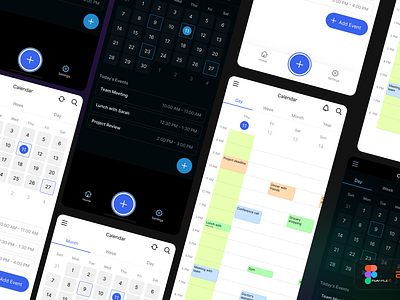 🗓️ Calendar app by econev app book branding calendar design econev evgheniiconev figma graphic design illustration ios lizzardlab logo ui ux vector