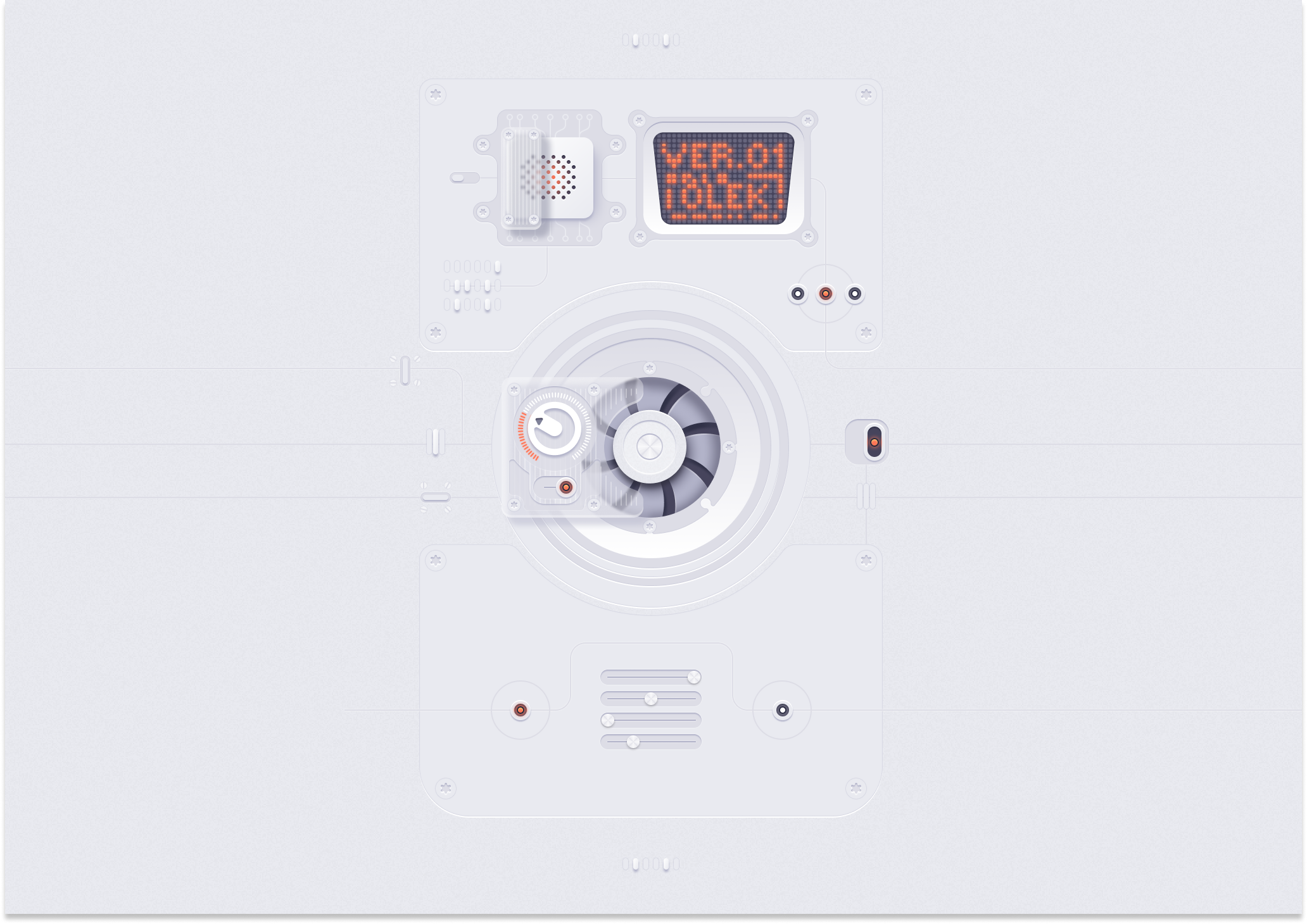 Skeuomorphic technical elements - Figma assets figma figma assets figma community graphic design skeuomorphic ui vectors