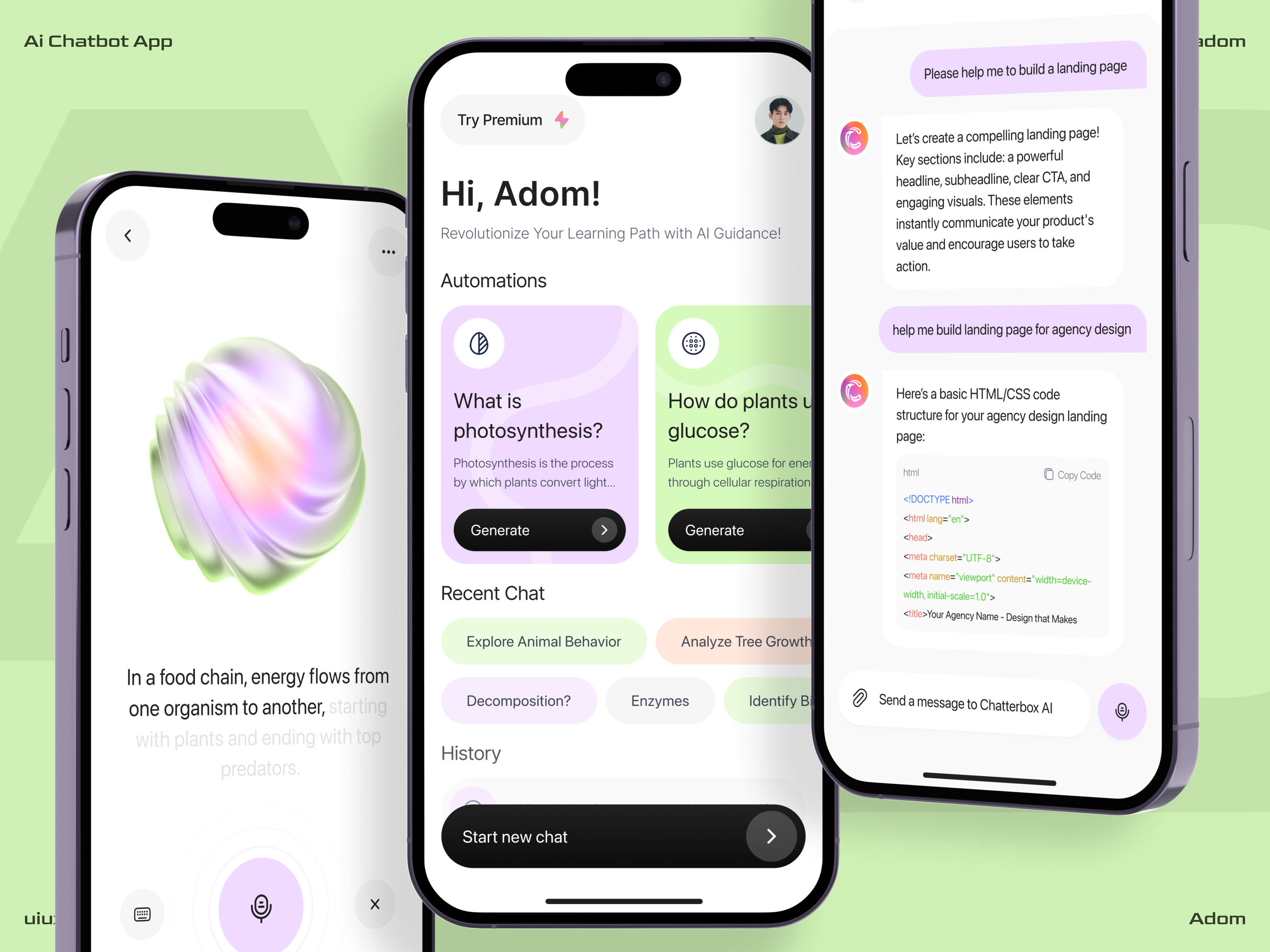 Example of AI Chatbot App