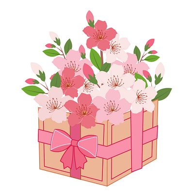 Cherry blossom vector illustration