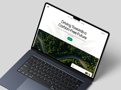 Landing page for eco friendly company clean design ui ui design uiux ux ux design