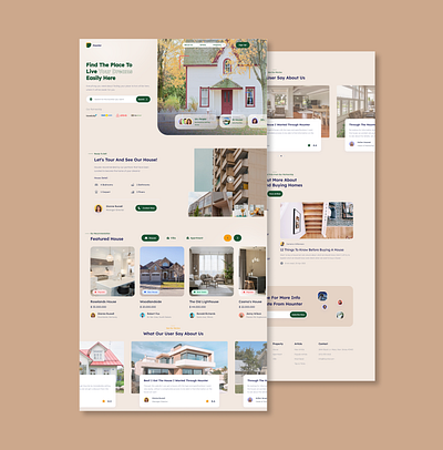 Real estate landing page design figma figma design figma designer figma website landing page landing page design property real estate ui design ui ux ux