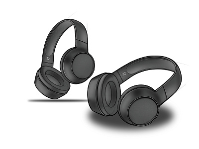 Earphone sketch design 3d modeling 3d rendering 3d sketch design earphone illustration photoshop procreate product product design product sketch sketch