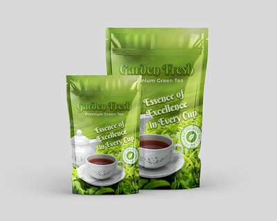 Tea packaging / standup pouch pdesign branding design doypack design graphic design graphic designer logo packaging packaging design product product design product label design social media post