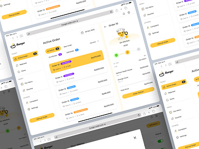 Admin Hunger Food Order Restaurant admin admin dashboard dashboard food food order interaction design product designer ui ui designer ui ux ui ux design ui ux designer uidesign uiux ux design yellow