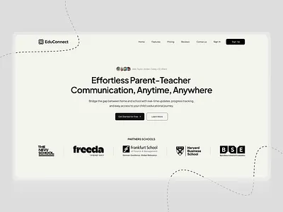 Edtech SaaS App Design Concept branding educationplatform educonnect figmadesign uidesign uiux webandmobileapp