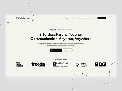 Edtech SaaS App Design Concept branding educationplatform educonnect figmadesign uidesign uiux webandmobileapp