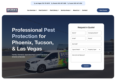 Hero redesign for Pest Control Business hero design hero redesign pest control pest control hero pest control landing page pestcontrol website ui ux webdesign website