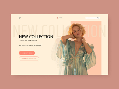 The concept of a women's clothing store design graphic design illustration ui