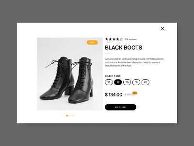 Product card concept boots card design graphic design illustration product