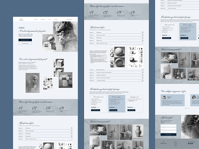 The landing page of the drawing course course design drawing graphic design illustration