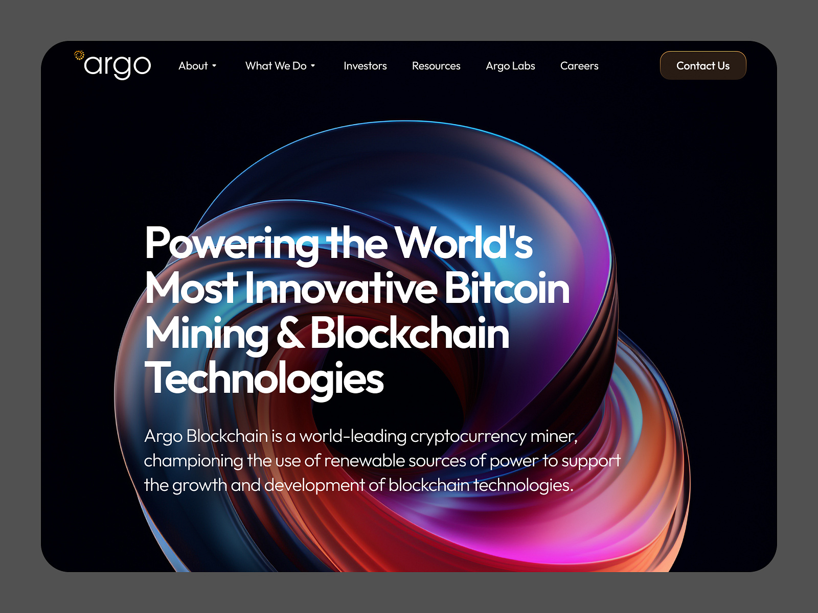 Argo Blockchain by Alexandra Mazzuggia on Dribbble