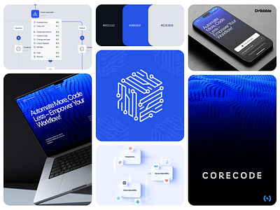 Corecode - AI Automation Branding 3d ai autocode automation branding coding connection development graphic design inspiration ios light theme logo low code modern ui product design skeuomorphism ui ux web design