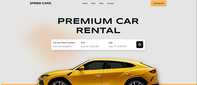 Glassmorphism Web Design for a Modern Rental Car Shop Experience car shop cars site css3 developer front end glassmorphism html5 mern stack modern site monder page rental car ui ux web desinger web page webpage website