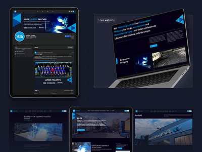 Vulcanus - Stahl - Branding Strategy & Website Redesign brand branding cnc design graphic design illustration logo redesign showcase ui vector website website design