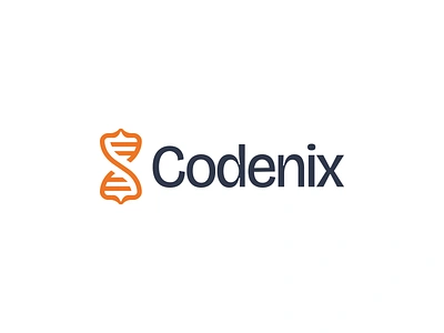 Codenix - Logo Design branding code coding computer curly braces design digital dna double helix infinity logo logomark modern program saas simple software symbol tech technology