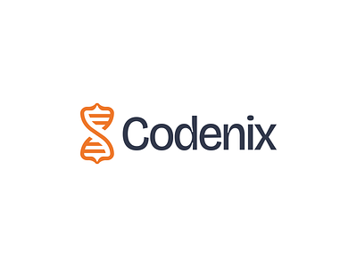 Codenix - Logo Design branding code coding computer curly braces design digital dna double helix infinity logo logomark modern program saas simple software symbol tech technology