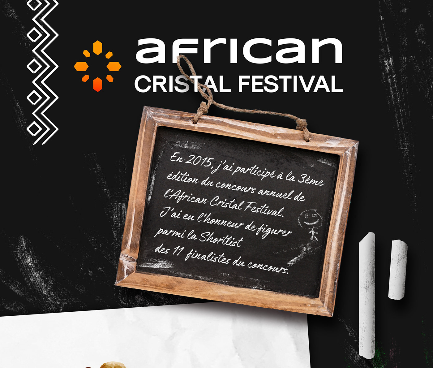 African Cristal 2015 Festival Contest 3d african crystal festival c4d cinema4d contest graphic design illustration illustrator keyshot photoshop