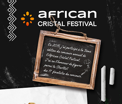 African Cristal 2015 Festival Contest 3d african crystal festival c4d cinema4d contest graphic design illustration illustrator keyshot photoshop