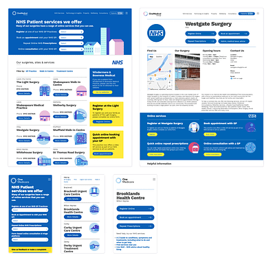 NHS Patient information design mobile first rwd ui user experience ux website