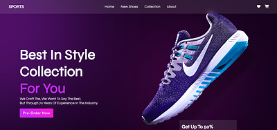 Sleek Dark Glow Web Design for Modern Shoe Shop Experience branding css3 dark site front end glow page graphic design html5 illustration logo mern modernsite morphism design ui ux web design web designing web site website