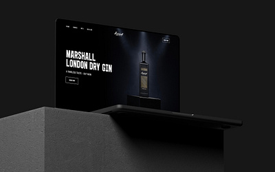 Website for Marshall Gin ui ui ux uiuxdesign ux web design webflow development