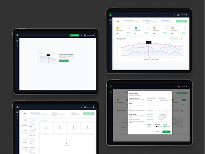 Tracking engineering team charts ui dashboard ui data visualisation ui saas uiux designer ux designer