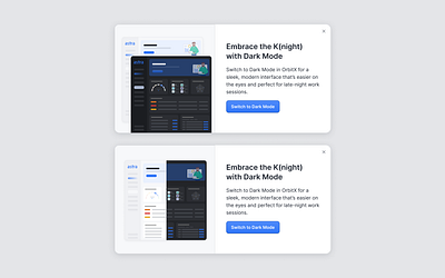 Introducing Dark Mode: Modal Variations branding dark mode design inspiration modal product design saas ui ux