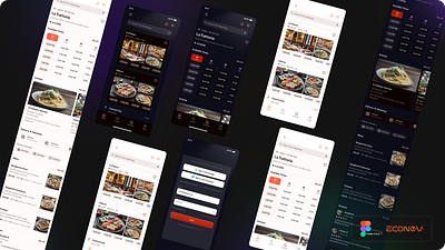 🥗 Restaurant app by econev app appdesign booking branding design econev evgheniiconev figma graphic design illustration ios lizzardlab logo restaurant ui ux vector