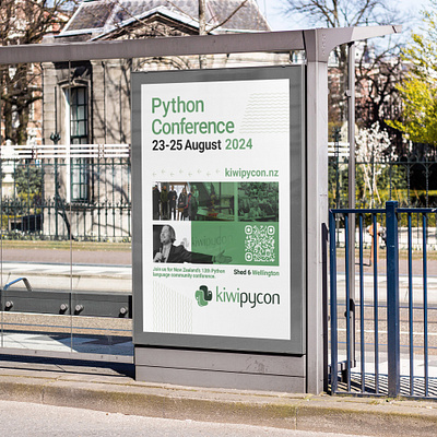 New Kiwi PyCon XIII Poster: A Fresh Journey in Wellington branding conference design german design graphic design grid based design logo python swiss design