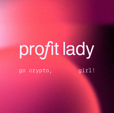 profit lady branding graphic design logo logotype