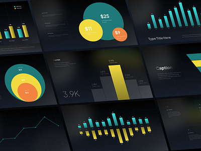 Visualize Data with Style 📊 branding business chart dark dark mode deck design product diagram fashion leanding page minimalis photographi pitch deck presentation product rangga simple slide trending ui kit