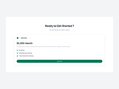 Single pricing plan clean e commerce pricing minimalist price pricing card pricing page pricing table pricing website saas pricing service subscription plans ui uniqueness ux