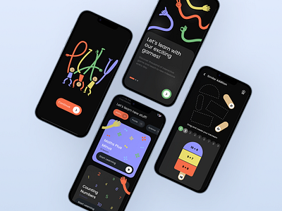 Playful Learning appdesign childrensapp colorfuldesign educationalapp illustration interactiveapp kidfriendly learningapp minimaldesign mobileapp playfullearning productdesign userexperience userinterface