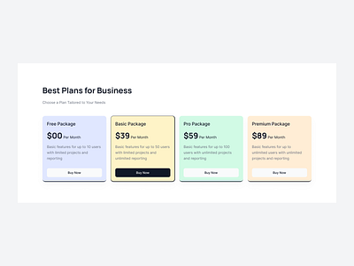 Four tier pricing plan clean e commerce pricing minimalist price pricing card pricing page pricing table pricing website saas pricing service subscription plans ui design uniqueness ux design