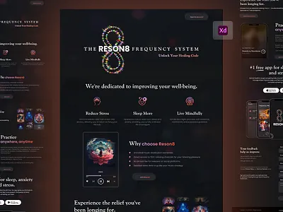 Ai Work Reson8 Website ai illustration uidesign uiux web